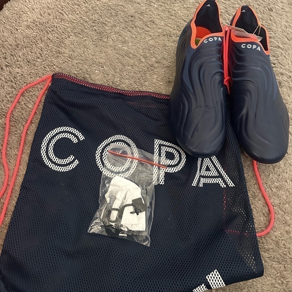 NEW Adidas Copa Sense+ Firm Ground "Team Navy" GW4939 Men's Soccer Shoes 9.5 - Picture 10 of 12